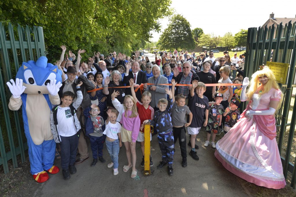 Hundreds descend on the Millpond play area, as it reopens after 18 months